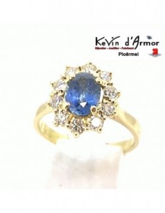 Bague Marguerite Saphir d'Auvergne Diamants