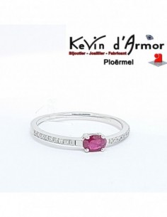 Bague Rubis Diamants