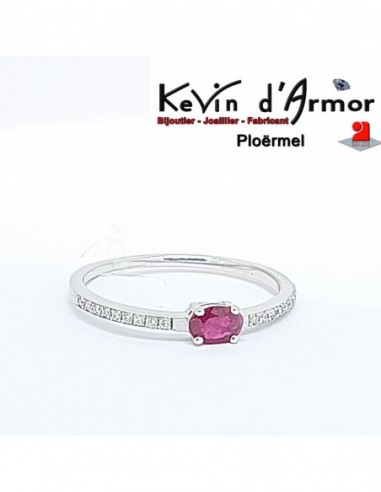Bague Rubis Diamants