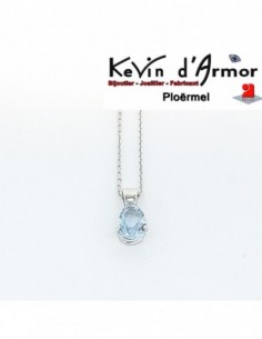 Pendentif Topaze Bleue 2