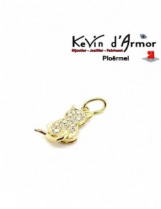 Pendentif Chat Diamants