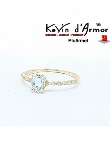 Bague Aigne-marine Diamants