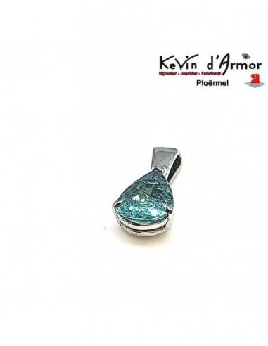 Pendentif Tourmaline vert-bleu