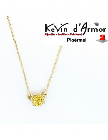 Collier Citrine