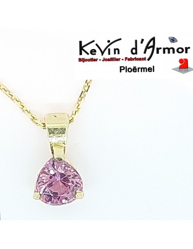 Pendentif Spinelle rose