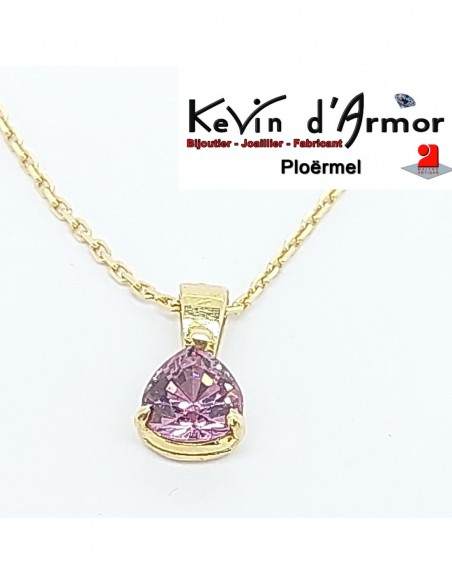Pendentif Spinelle rose