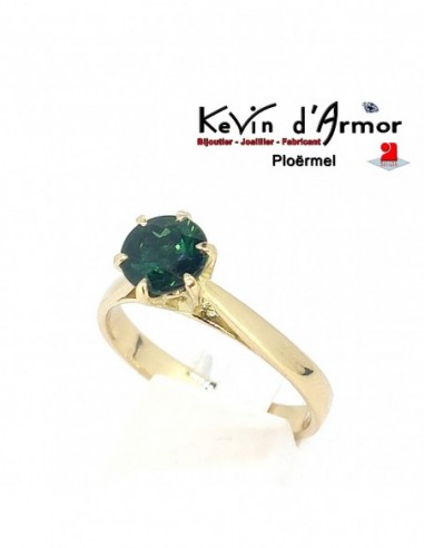 Solitaire Tourmaline verte