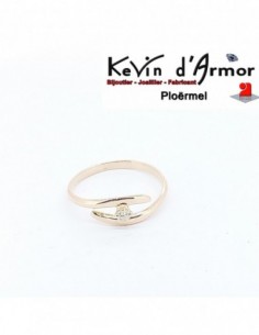 Solitaire Diamant or rose