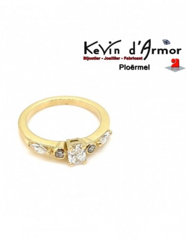 Bague Diamants de synthèse