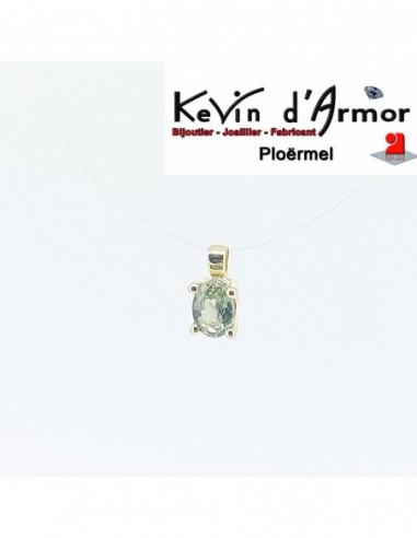 Pendentif Saphir vert