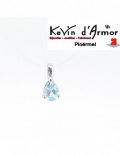 Pendentif Topaze bleue