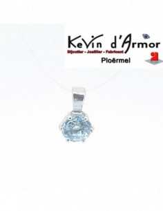 Pendentif Topaze bleue