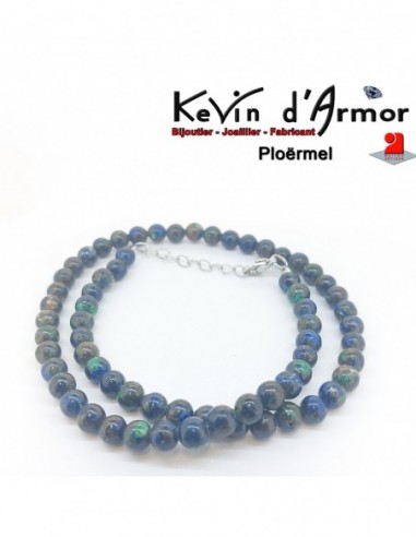 Collier Azurites et Malachites