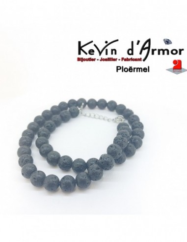 Collier Pierres de lave