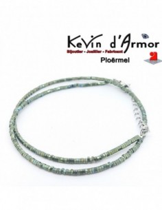 Collier Hématite et acier