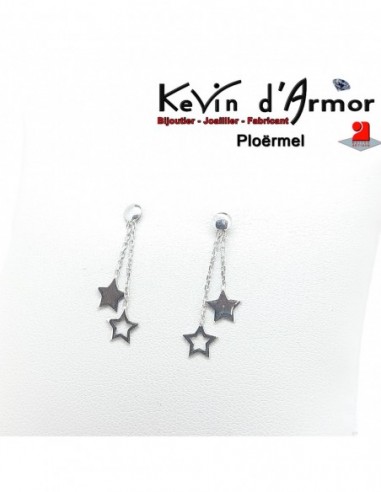 Boucles d'oreilles pendantes Etoilées