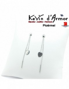 Boucles d'oreilles pendantes Feuilles tropicales