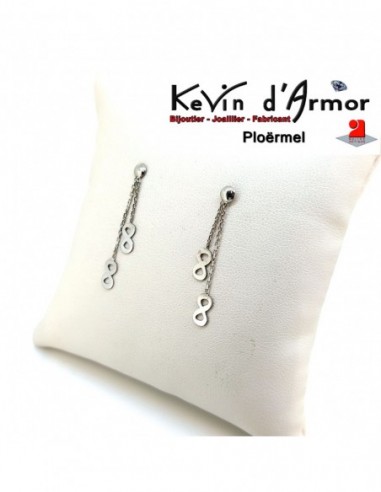 Boucles d'oreilles pendantes infinis