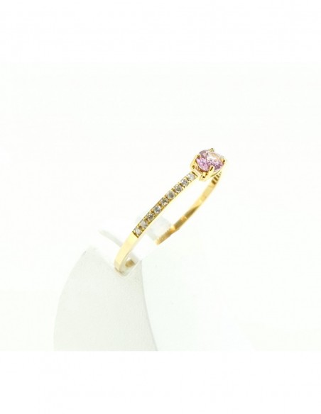 Bague Tourmaline rose Diamants