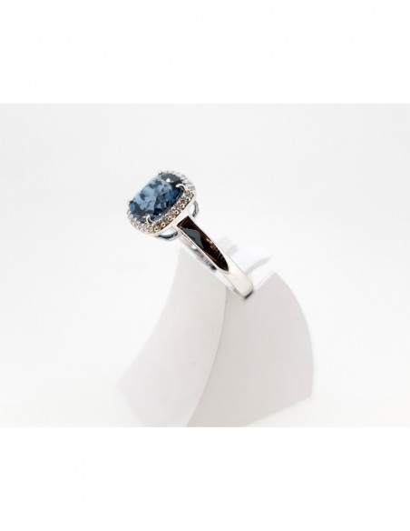 Bague Topaze London diamants