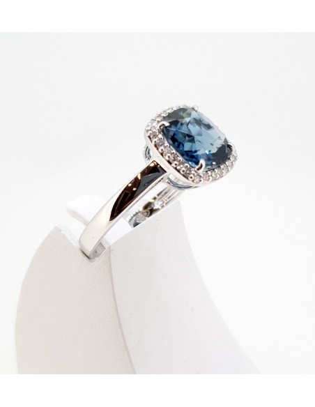 Bague Topaze London diamants