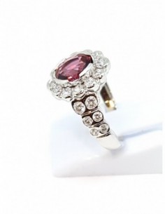 Bague Rhodolite Oxydes de zirconium 2