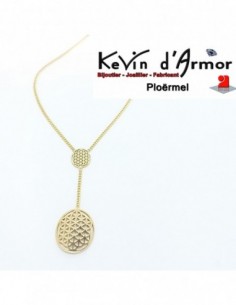 Collier Cravate Rosace