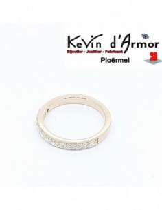 Demi Alliance Diamants naturels or rose