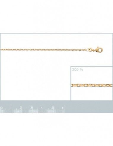 Chaine maille forçat diamantée