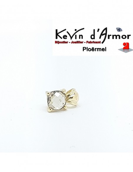 Pendentif Coussin Briolette Quartz fumé