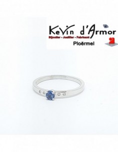 Bague Saphir Diamants naturels
