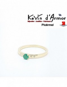 Bague Emeraude et Diamants naturels
