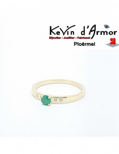 Bague Emeraude et Diamants naturels