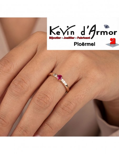 Bague Rubis et Diamants naturels