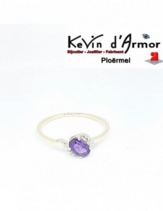 Bague Améthyste or jaune