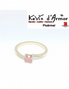 Bague Diamant de synthèse Rouge