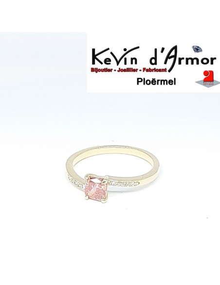 Bague Diamant de synthèse Rouge