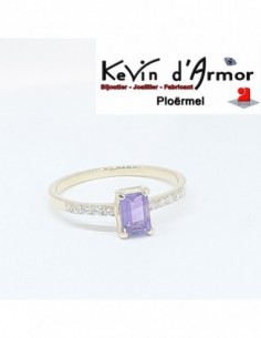 Bague Améthyste et diamants