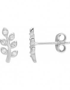 Puces d'oreilles argent oxydes de zirconium