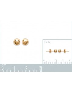 Puces d'oreilles plaqué or