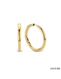 Boucles d'oreilles créoles argent doré jaune