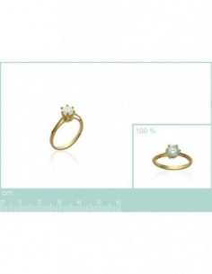 Solitaire plaqué or