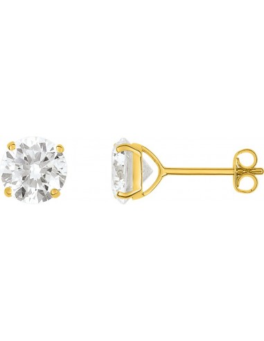 Puce d'oreilles oxyde de zirconium 6mm