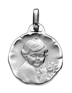 Médaille or blanc cherubin