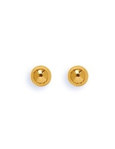 Boules puces d'oreilles 4mm or jaune