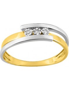 Bague bicolore