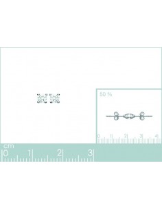 Puces d'oreilles argent rhodié