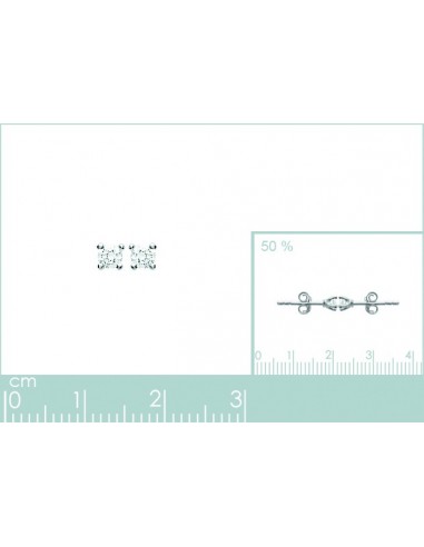 Puces d'oreilles argent rhodié