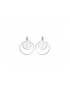 Boucles d'oreilles Georgettes LOTUS pendantes