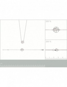 Collier argent rhodié